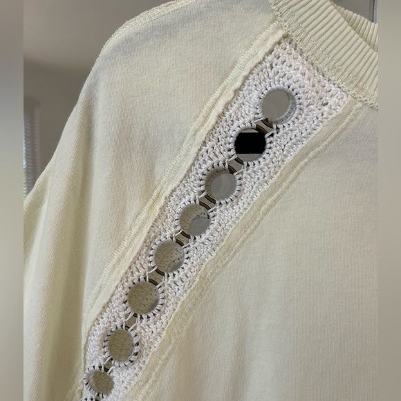 FREE PEOPLE Rough Around the Edges Tee Top in Lime Spritz - Picture 3 of 6